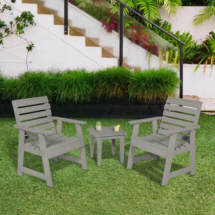Highwood USA Two Riverside Garden Chairs And Side Table Set