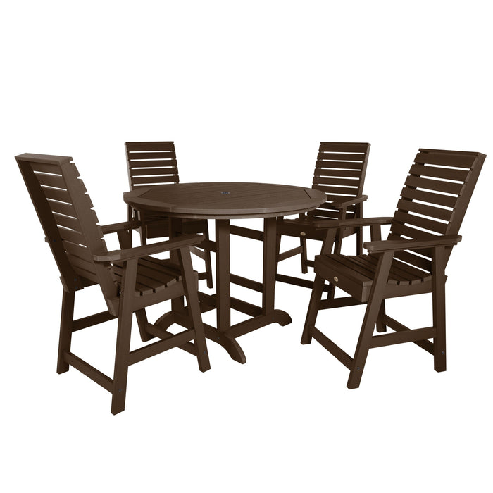 Highwood USA Weatherly 5pc 48in Round Dining Set - Counter Height Highwood USA Weatherly 5pc 48in Round Dining Set - Counter Height