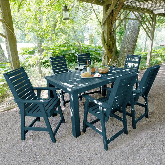 Highwood USA Weatherly 7pc Rectangular Dining Set 42in X 72in - Counter Height