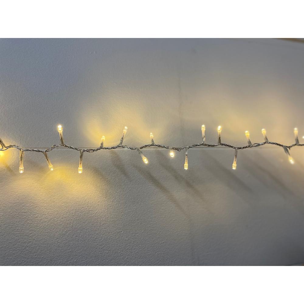 hill interiors 13.6m/44ft 6in Plug In LED Warm White Christmas String Light