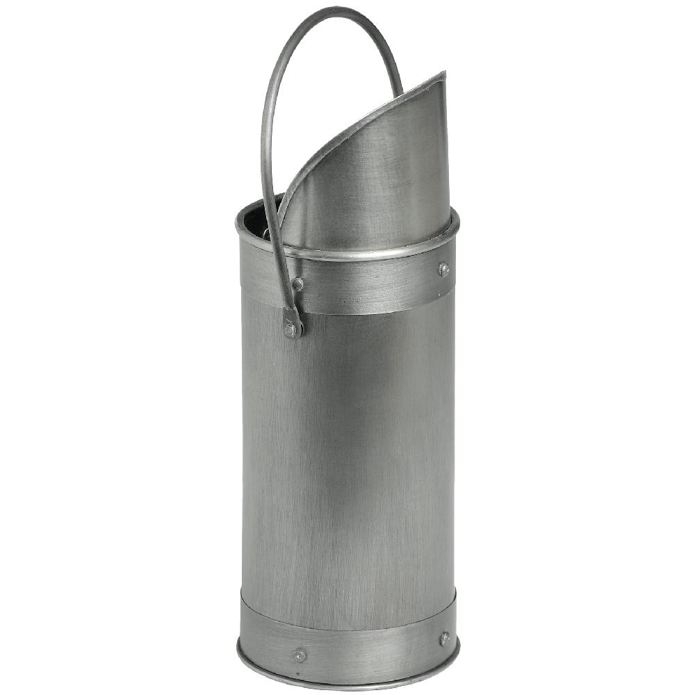 hill interiors Antique Pewter Match Holder With 60 Matches