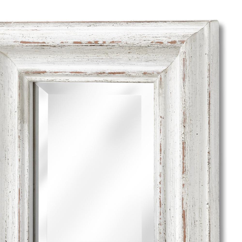 hill interiors Antique White Frame Narrow Wall Mirror