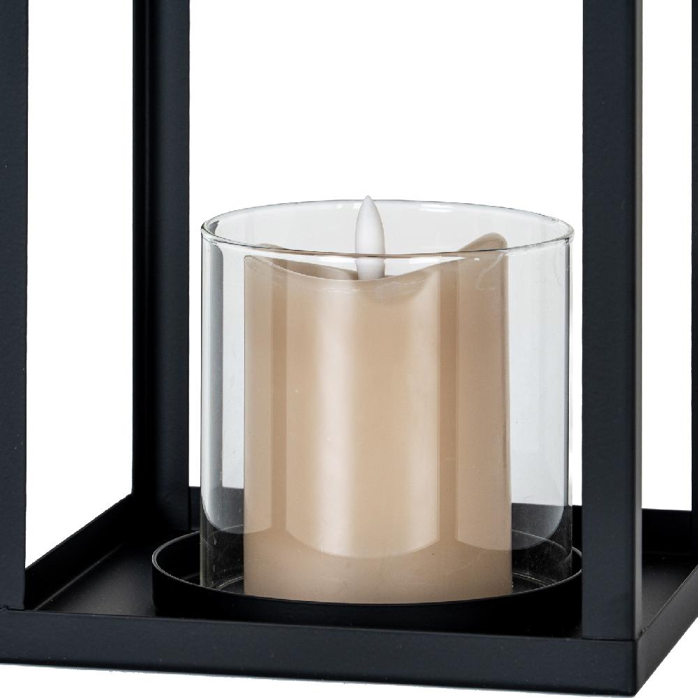 Hill Interiors Astra Medium Lantern With Glass Candle Holder