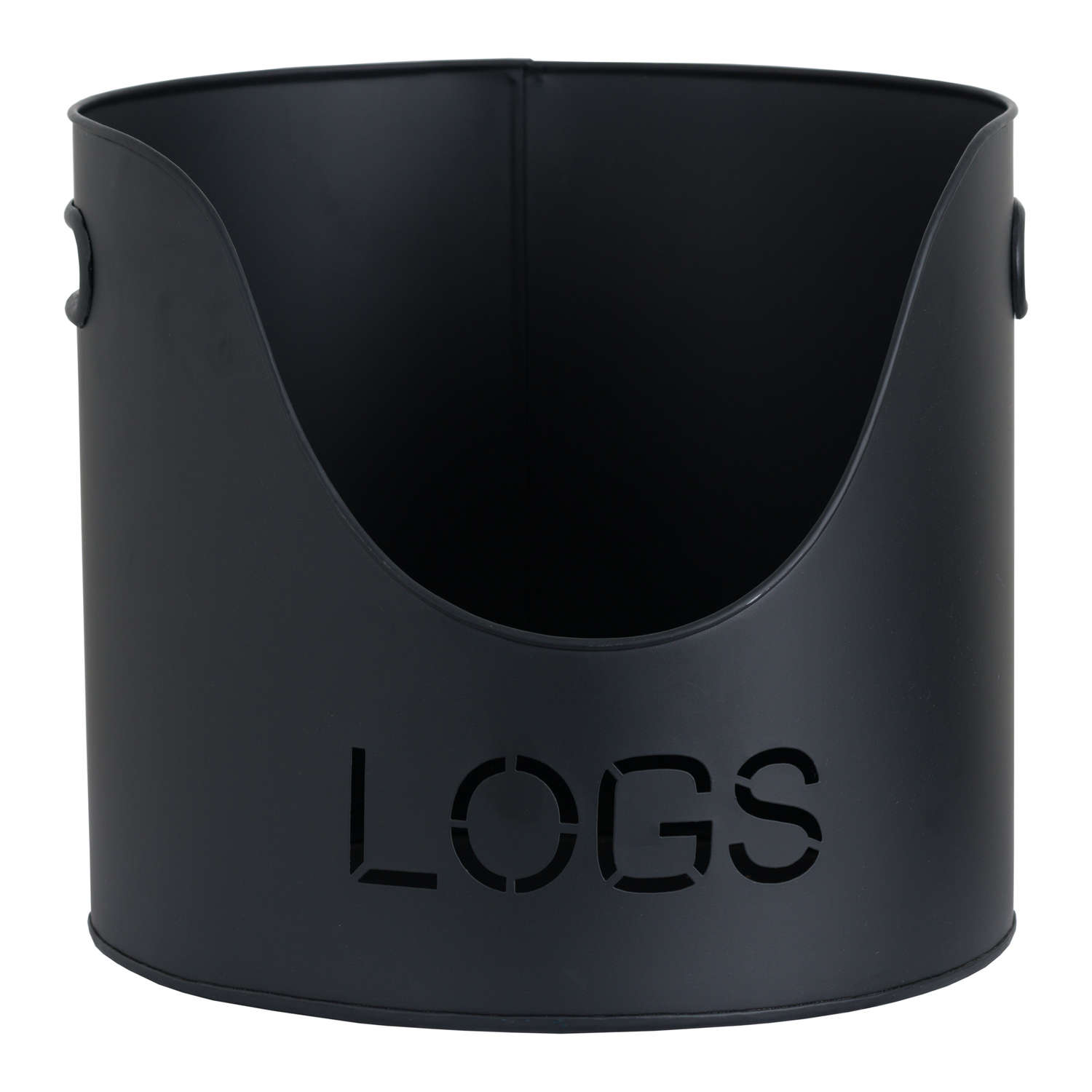 hill interiors Black Finish Logs And Kindling Buckets & Matchstick Holder