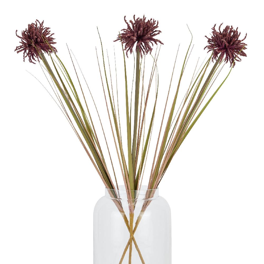 Hill Interiors Burgundy Aster Spider Chrysanthemum Stem