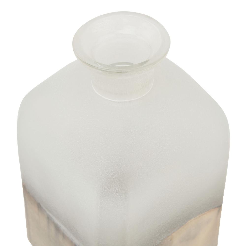 hill interiors Burnished Dipped and Aged Brass Large Candle Holder Vase