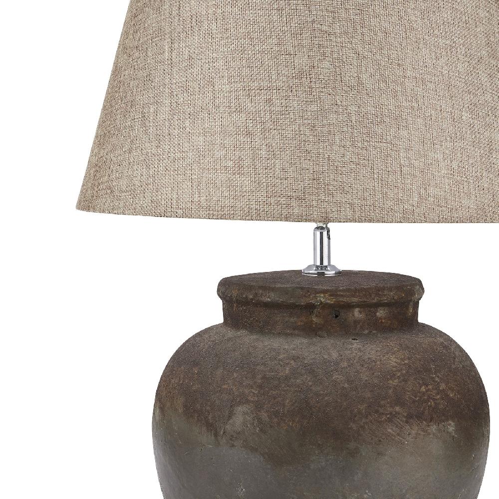 hill interiors Castello Aged Stone Ceramic Table Lamp