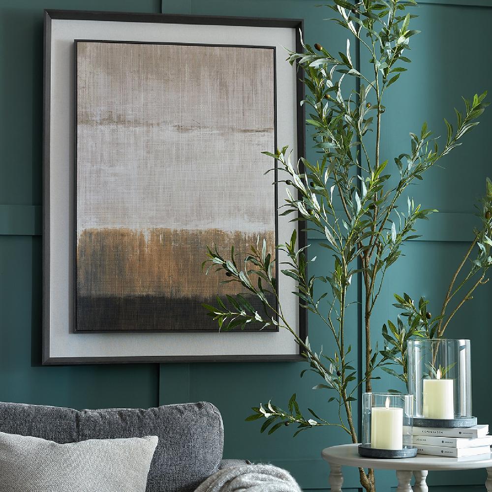 Hill Interiors Extra Large Moderno Painting On Linen Mounted In Frame