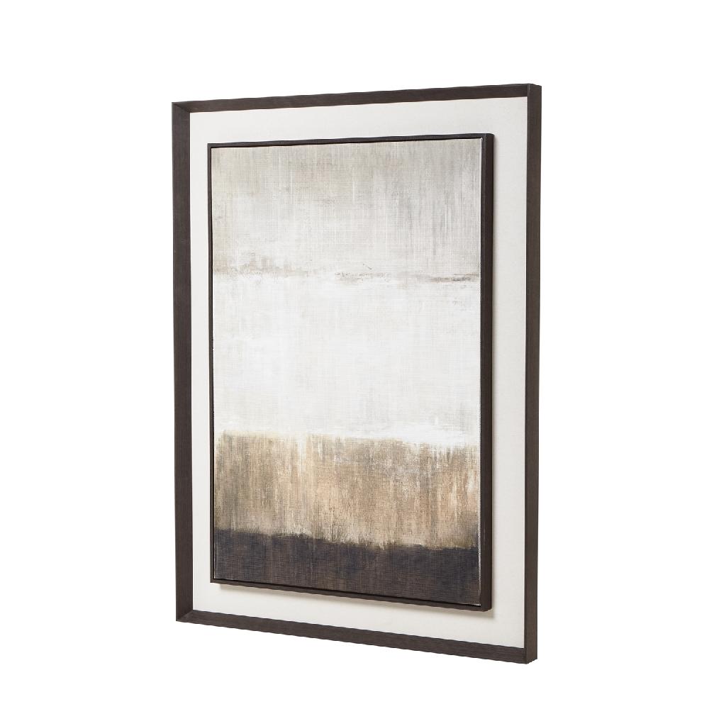 hill interiors Extra Large Moderno Painting On Linen Mounted In Frame