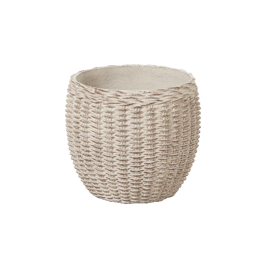 Hill Interiors Hellas Natural Clay Wicker Set Of 4 Planters