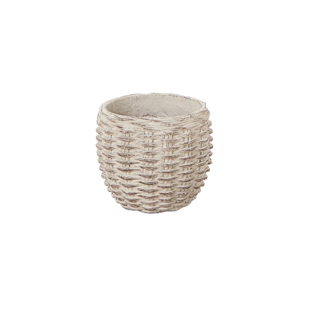 Hill Interiors Hellas Natural Clay Wicker Set Of 4 Planters