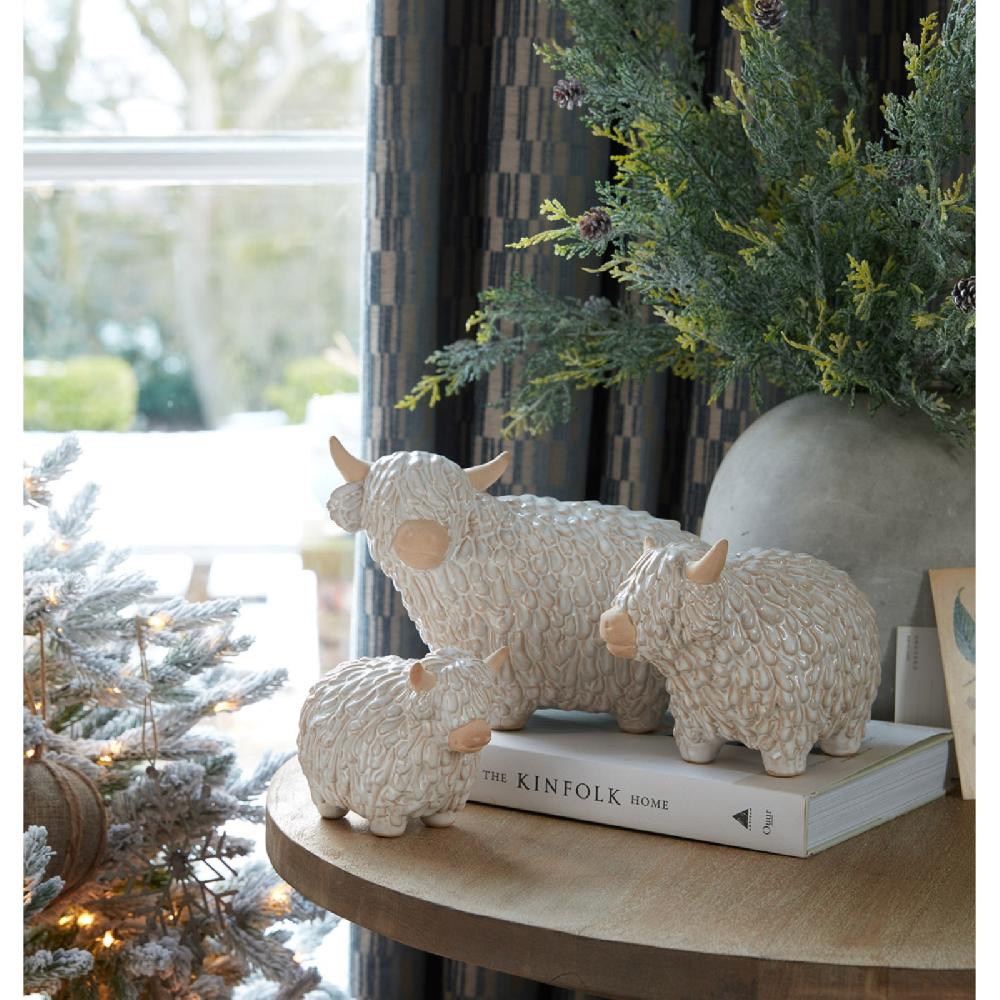 Hill Interiors Alora Ceramic Highland Cow