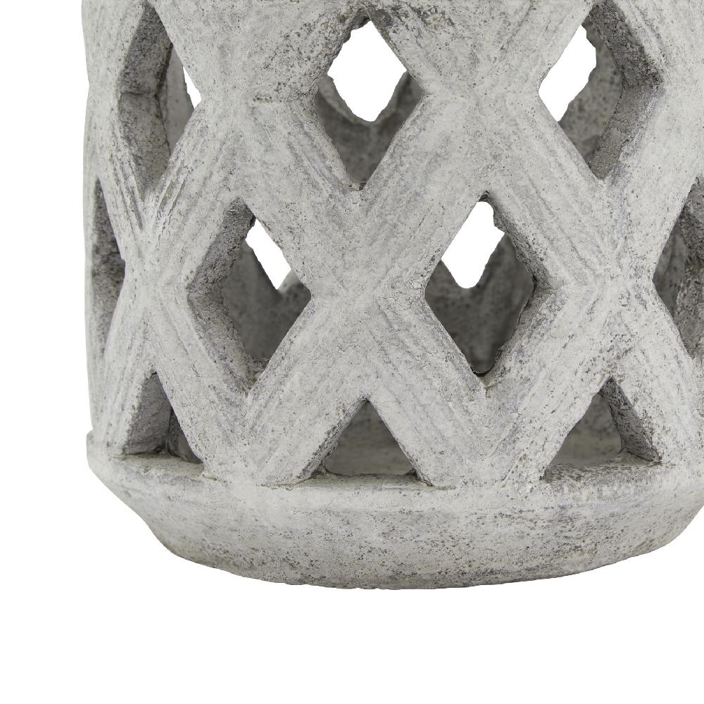 Hill Interiors Athena Stone Lattice Lantern
