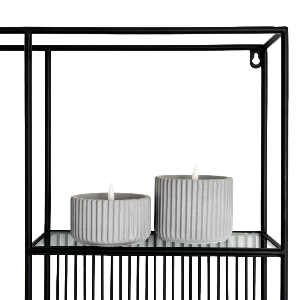 Hill Interiors Axis Shelf Unit With Glass Shelves