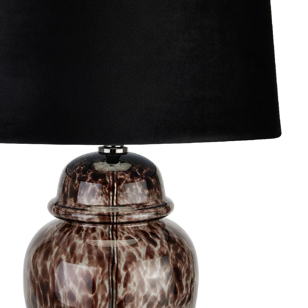 hill interiors Black Dapple Acanthus Lamp