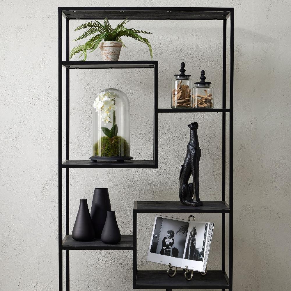 Hill Interiors Black Tapered Glass Vase