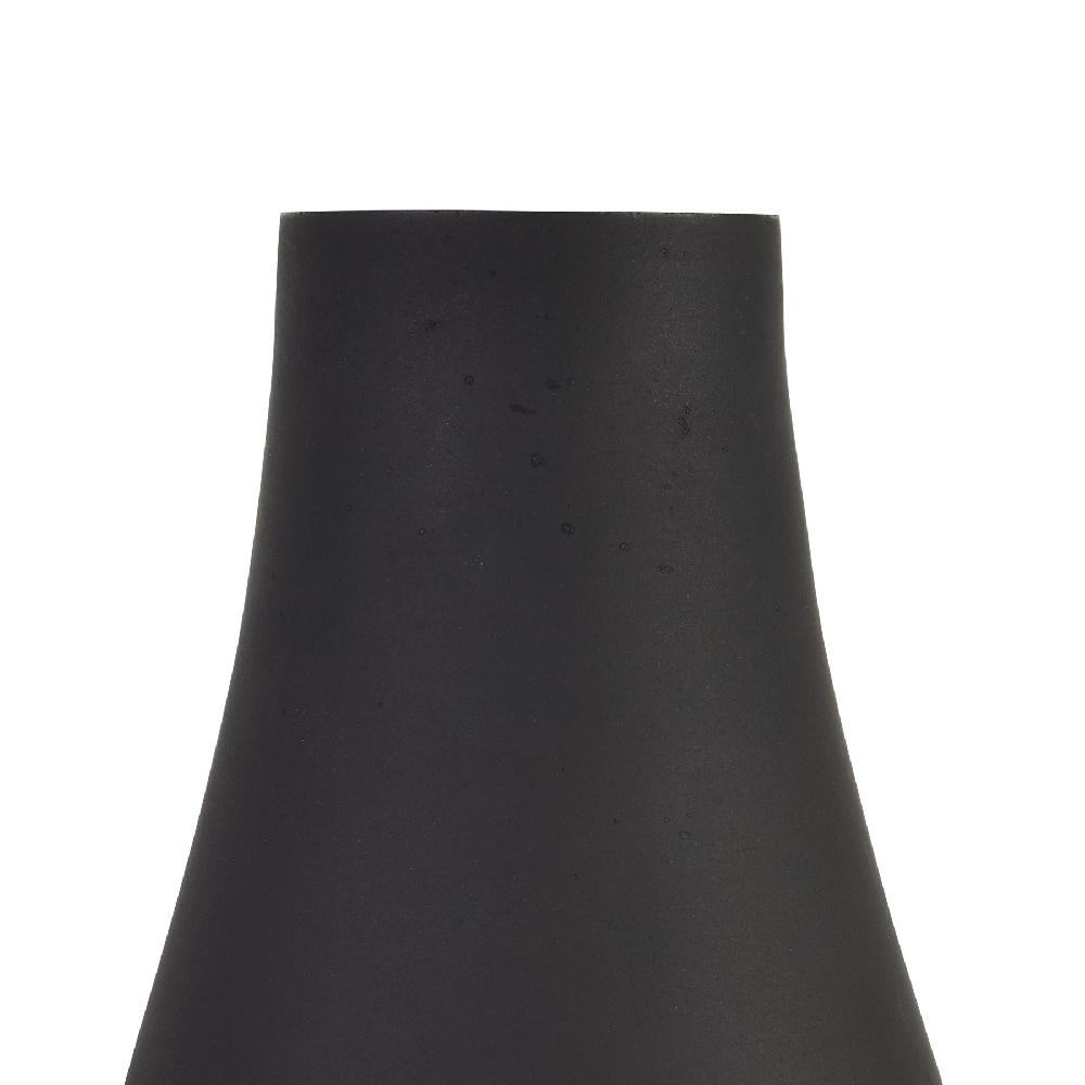 hill interiors Black Tapered Glass Vase