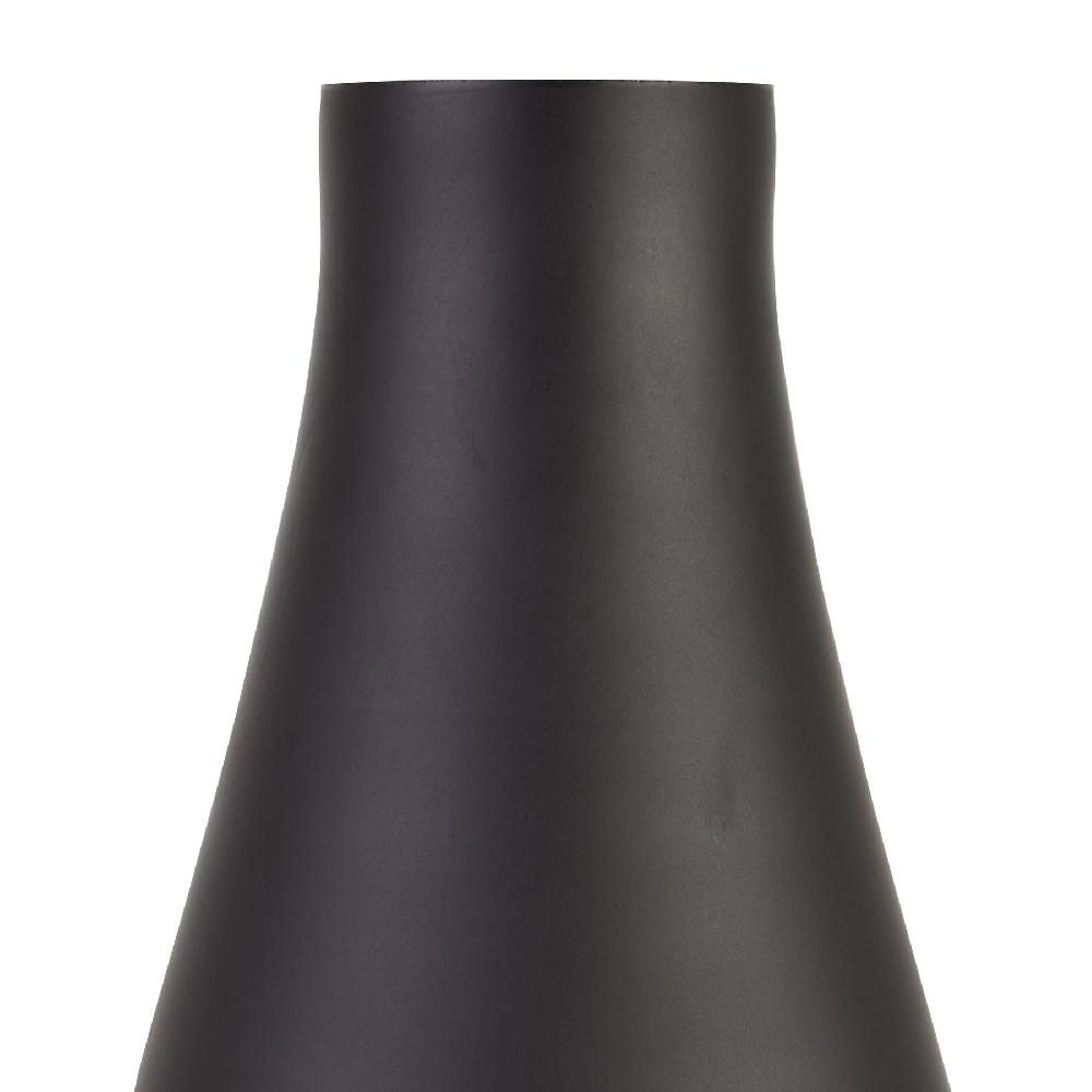 hill interiors Black Tapered Tall Glass Vase
