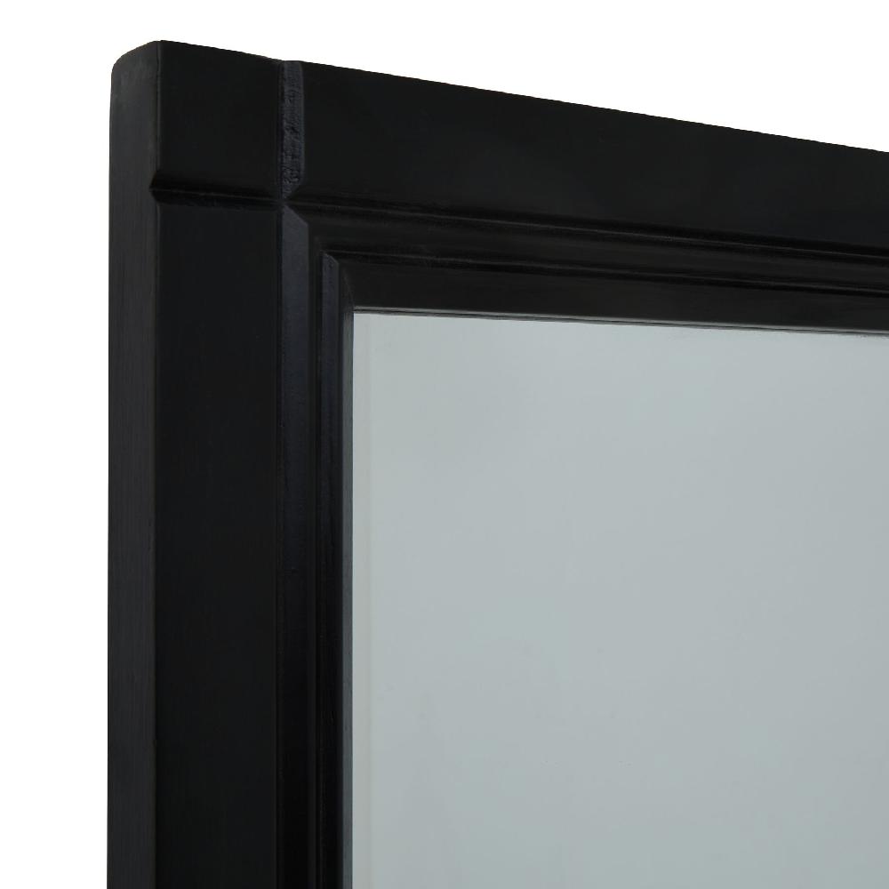 hill interiors Black Wood XL Window Mirror