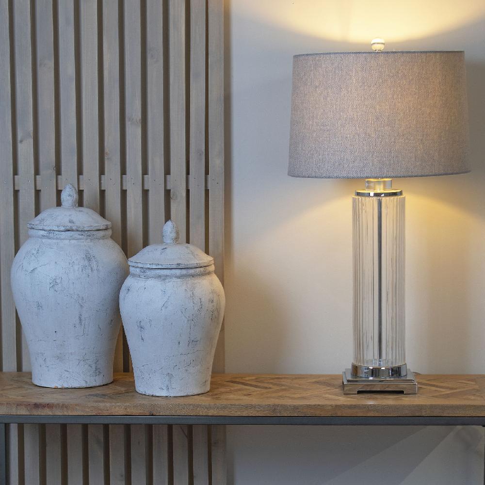 Hill Interiors Bloomville Stone Ginger Jar