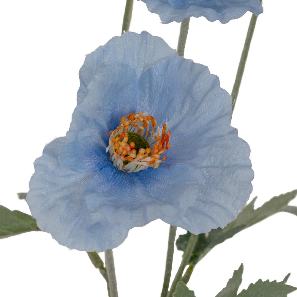 Hill Interiors Blue Papaver Oppy Spray