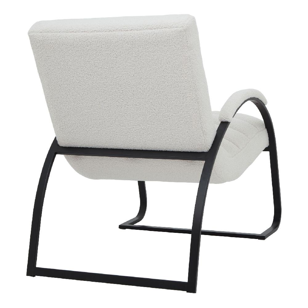 hill interiors Boucle Ribbed Ark Chair