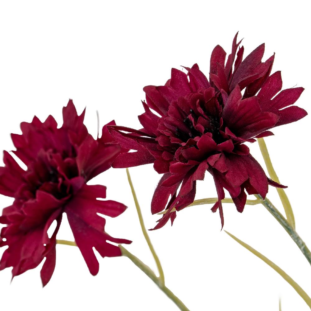 Hill Interiors Burgundy Cornflower Stem