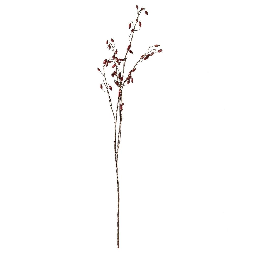 Hill Interiors Burgundy Rosehip Stem