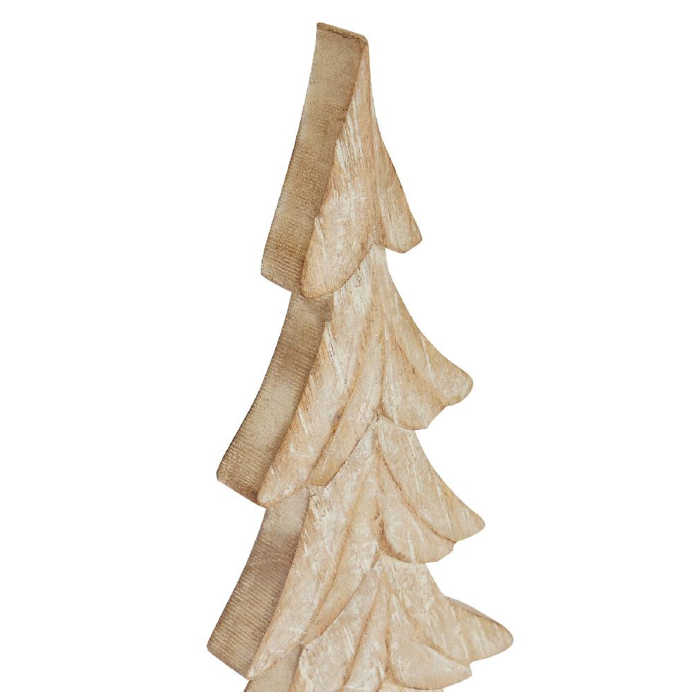hill interiors Carved Wood Christmas Tree