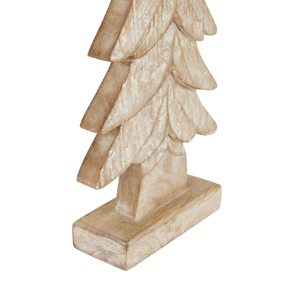 hill interiors Carved Wood Large Christmas Tree