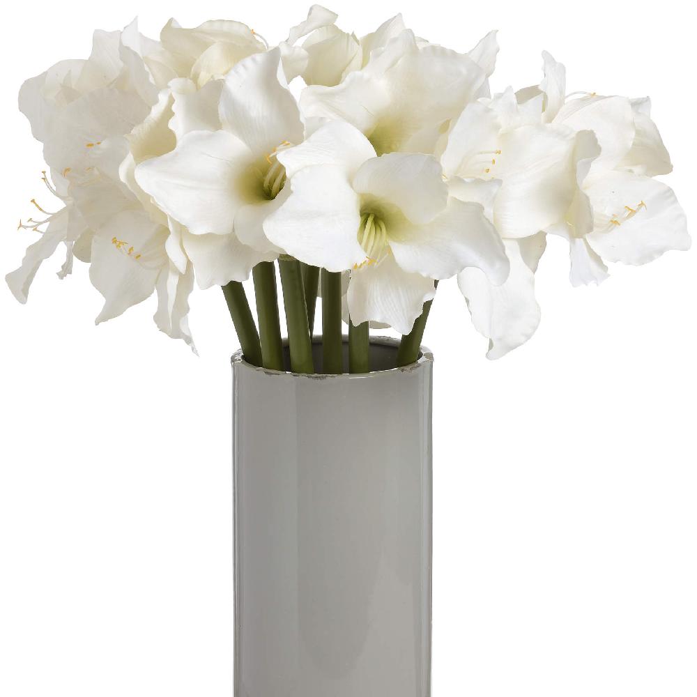 Hill Interiors Classic White Amaryllis Flower