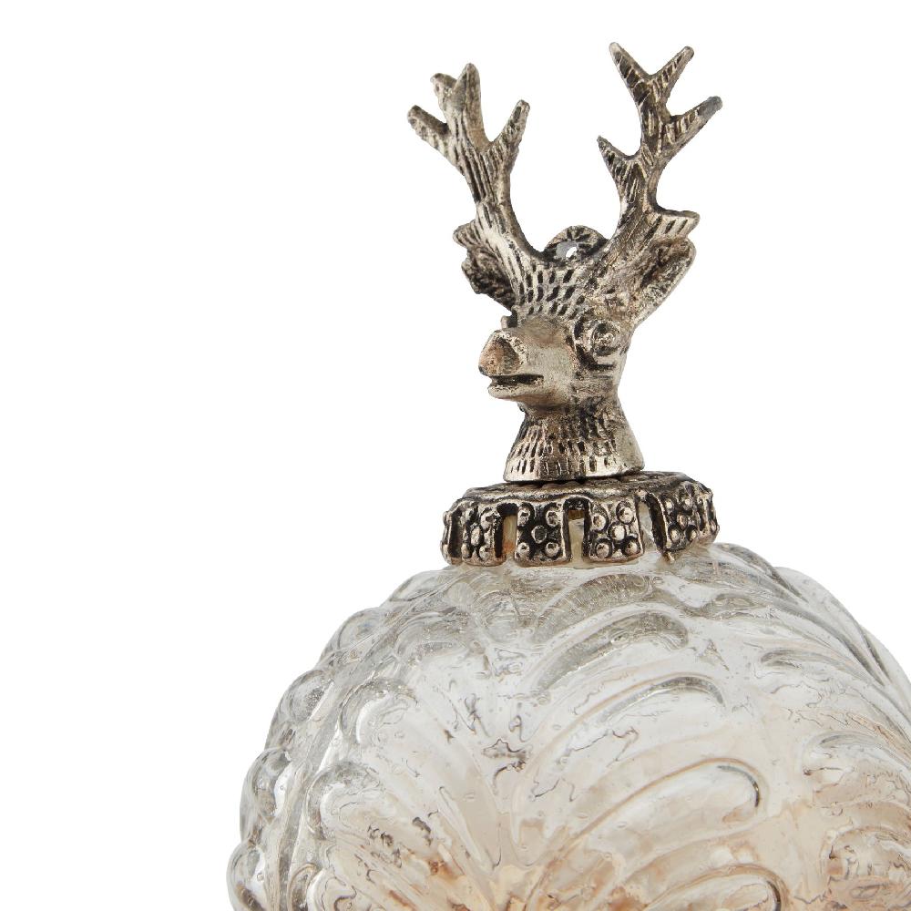 Hill Interiors Coffee Ombre Collection Stag Bauble