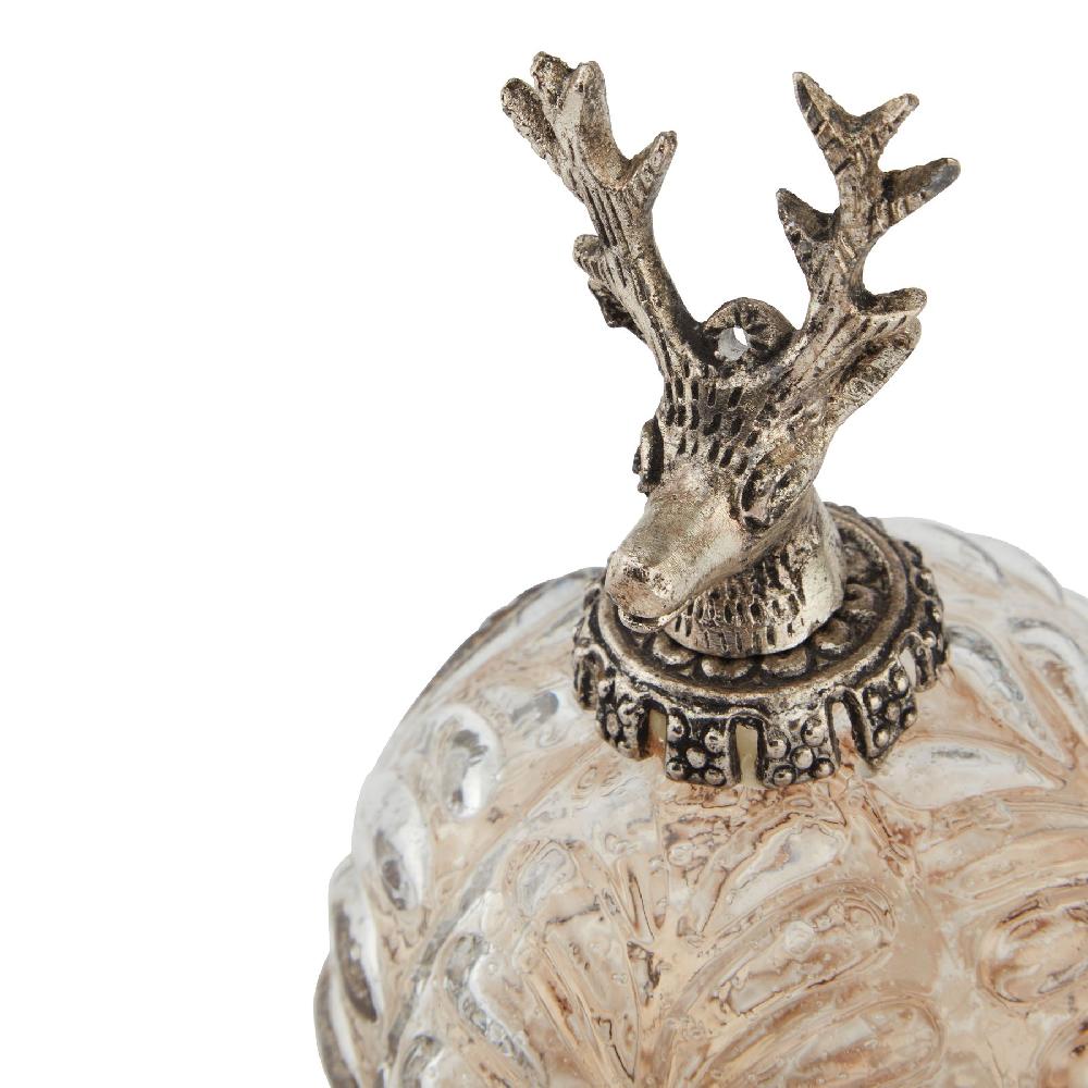 hill interiors Coffee Ombre Collection Stag Bauble