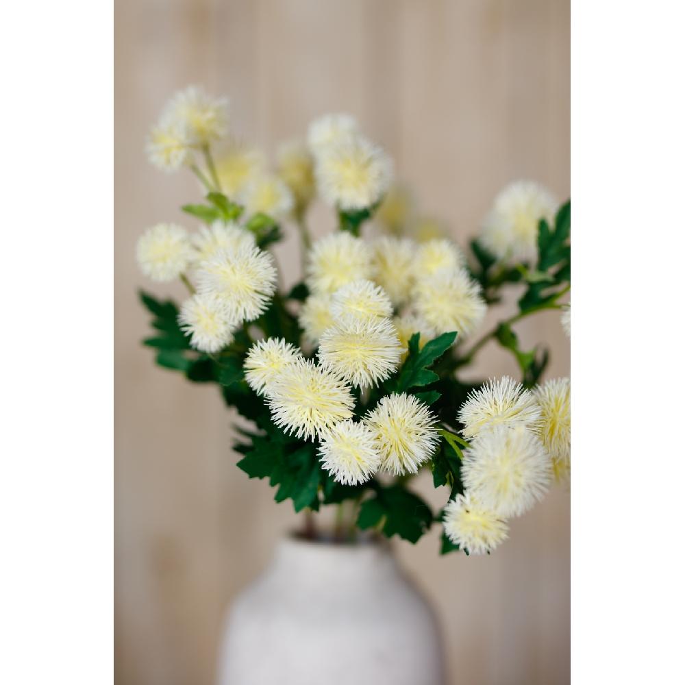 Hill Interiors Cream Globe Thistle Spray