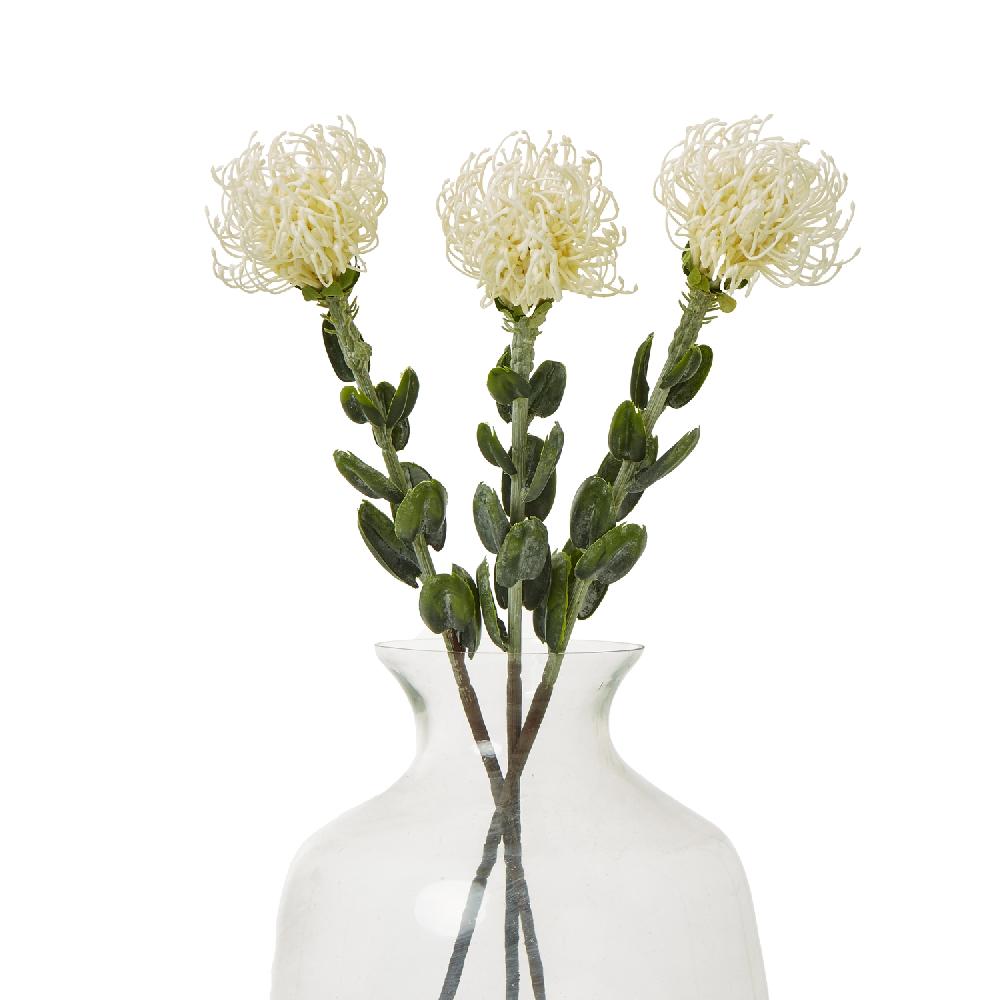 Hill Interiors Cream Pincushion Protea Spray