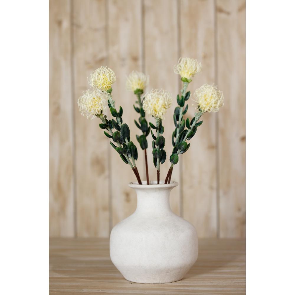 Hill Interiors Cream Pincushion Protea Spray