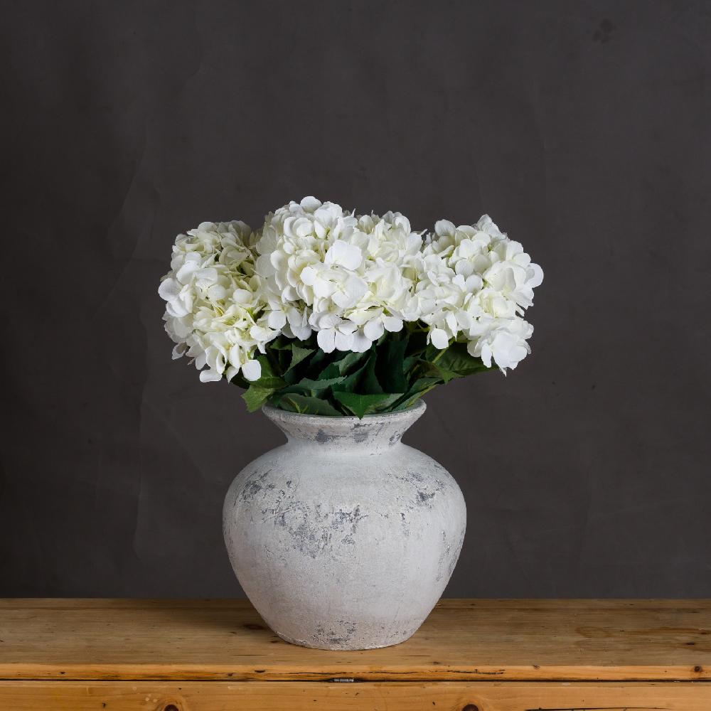 Hill Interiors Darcy Antique White Vase