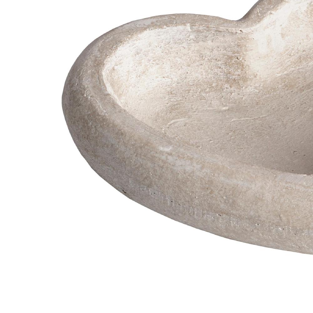 hill interiors Deep Stone Heart Dish