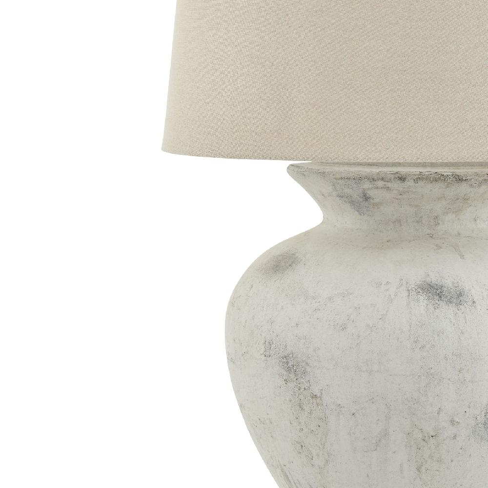 hill interiors Downton Antique White Lamp