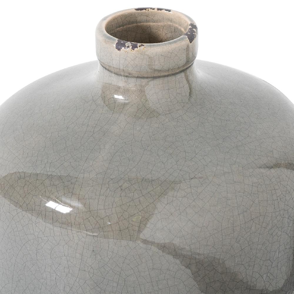 hill interiors Garda Grey Glazed Eve Vase