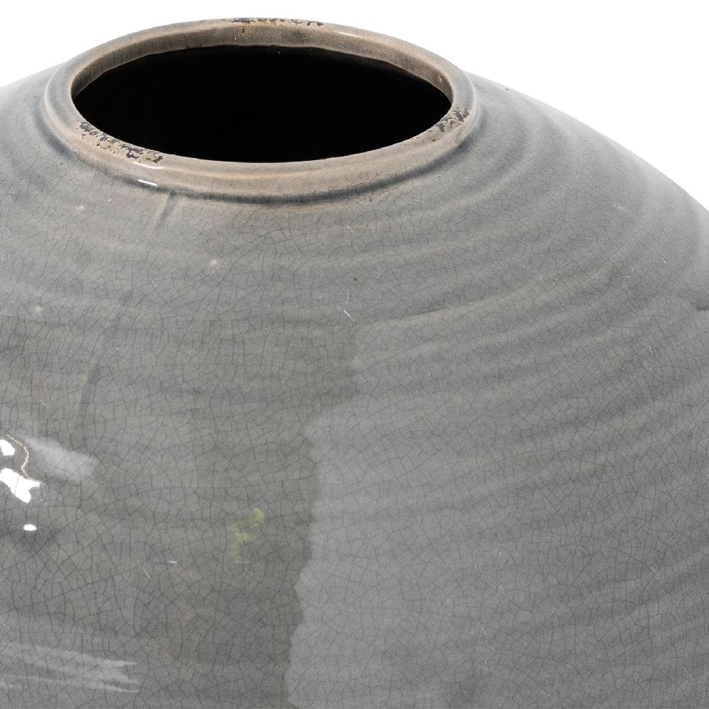 hill interiors Garda Grey Glazed Regola Vase