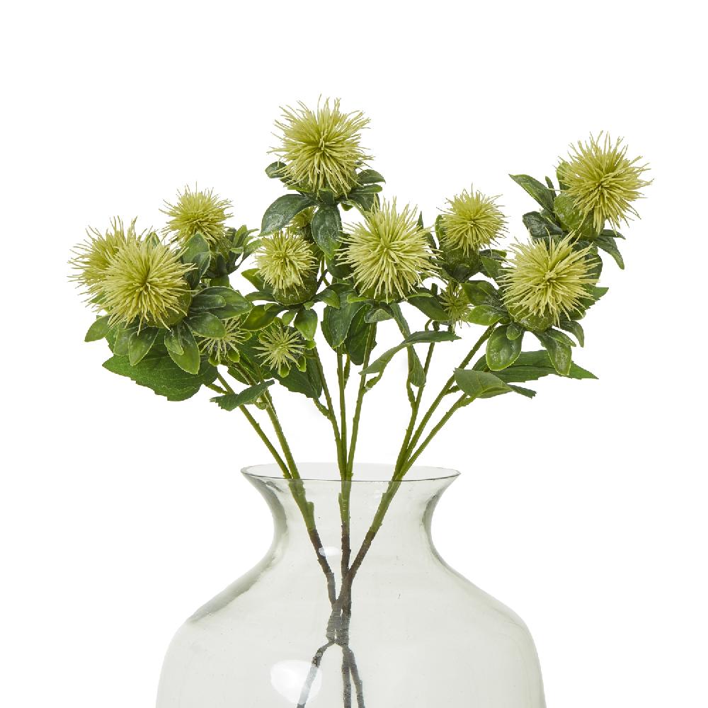 Hill Interiors Green Safflower Spray