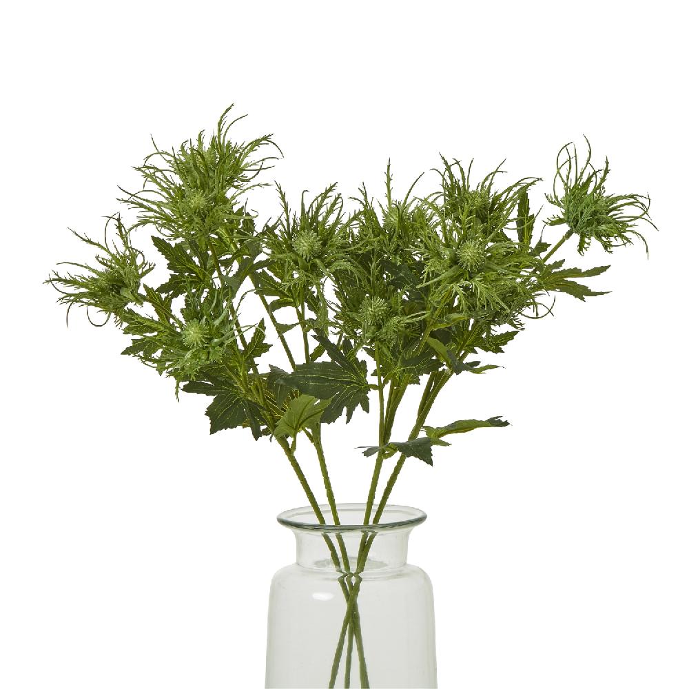 Hill Interiors Green Sea Holly Spray