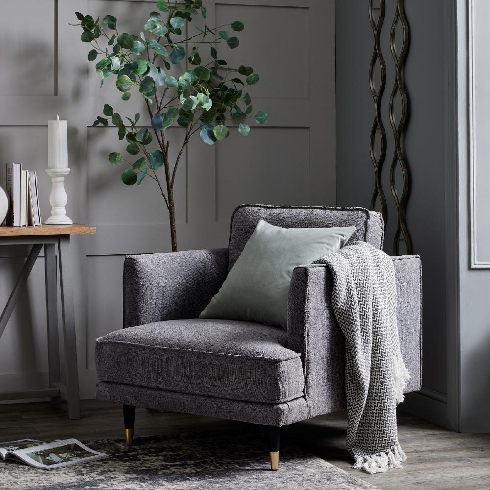Hill Interiors Hampton Grey Large Arm Chair