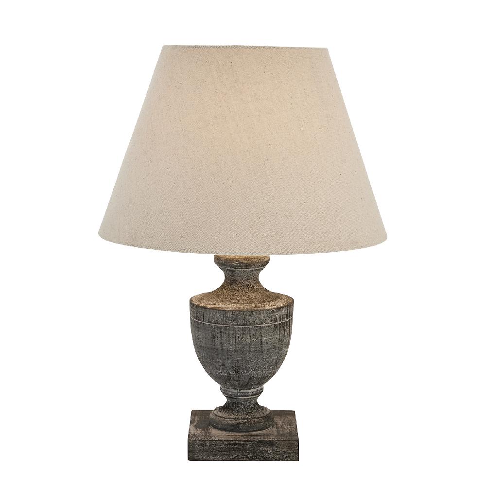 hill interiors Incia Urn Wooden Table Lamp