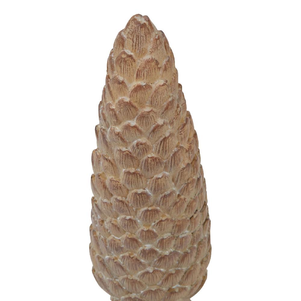hill interiors Large Pinecone Sculpture On Base