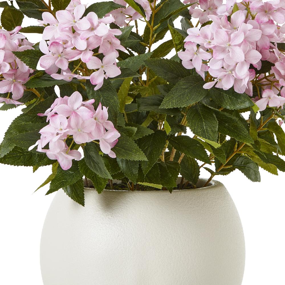 Hill Interiors Large Pink Hydrangea Plant In Pot