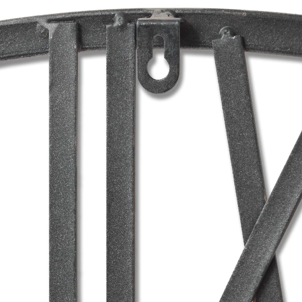 Hill Interiors Large Silver Skeleton Wall Clock