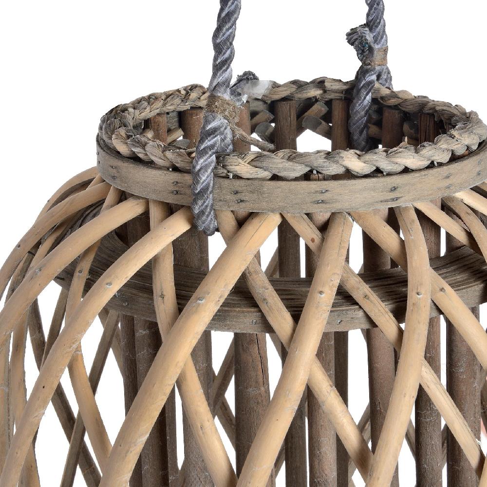 Hill Interiors Large Standing Wicker Lantern
