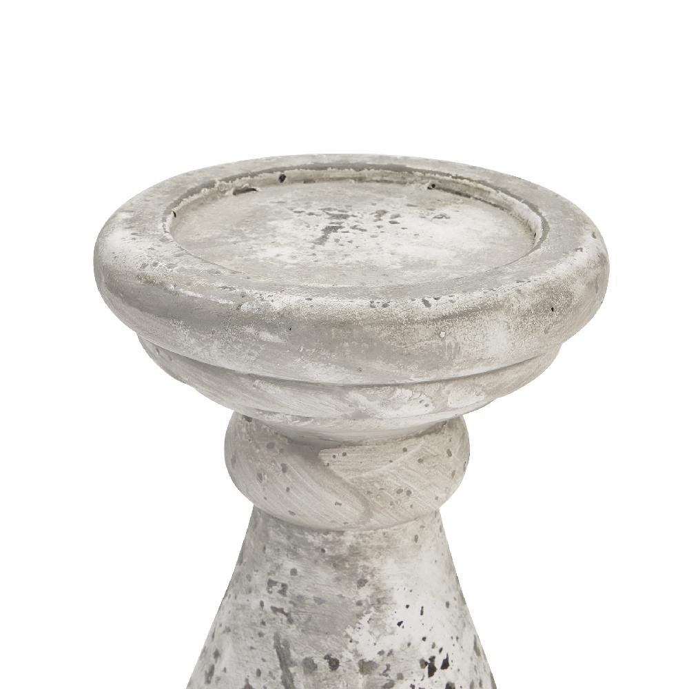hill interiors Large Stone Ceramic Candle Holder